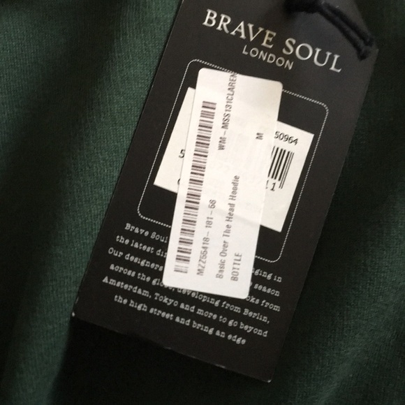 Brave Souls Boohoo Man Pullover Hoodie Size M - Picture 4 of 7